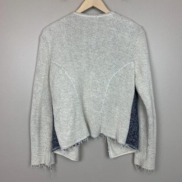 DREW/A Pea in the Pod Collection Raw Hem Open Cardigan Size Small - Picture 5 of 7